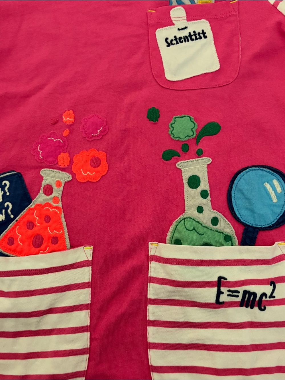Mini Boden Pink Scientist Tunic - Picture 2 of 4